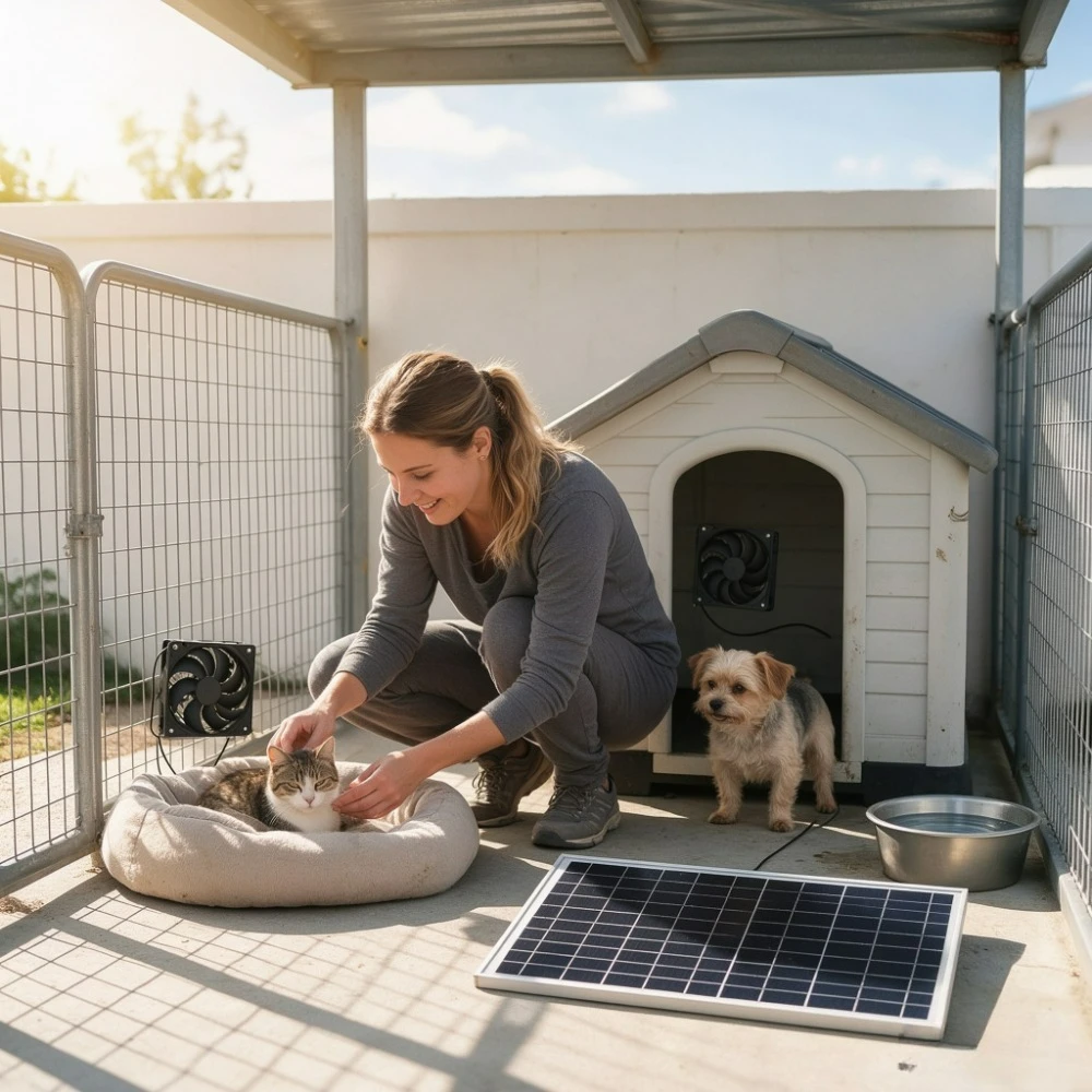Dual Fans Solar Powered Exhaust Fan Kit 10W 15W Weatherproof Ventilation Cooling for Chicken Coop Greenhouse Dog House Camping