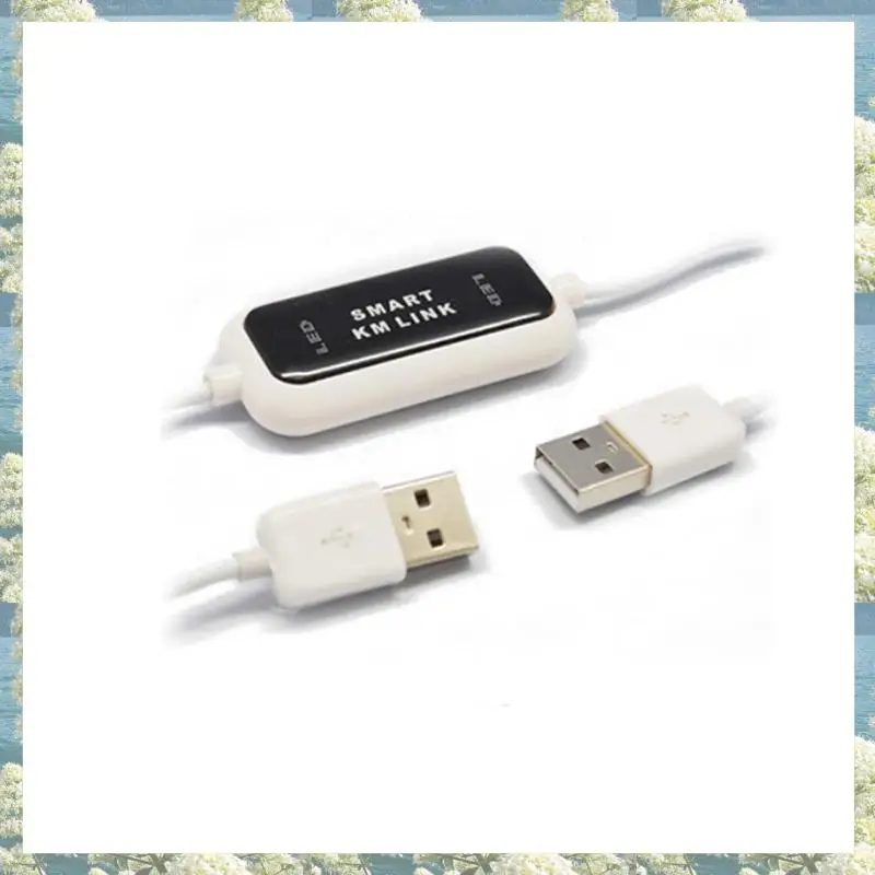 New-8X USB 2.0 Smart KM Link PC إلى PC Keyboard Mouse Share Sync Data Link USB تمديد كابل نقل ملف البيانات USB Switch