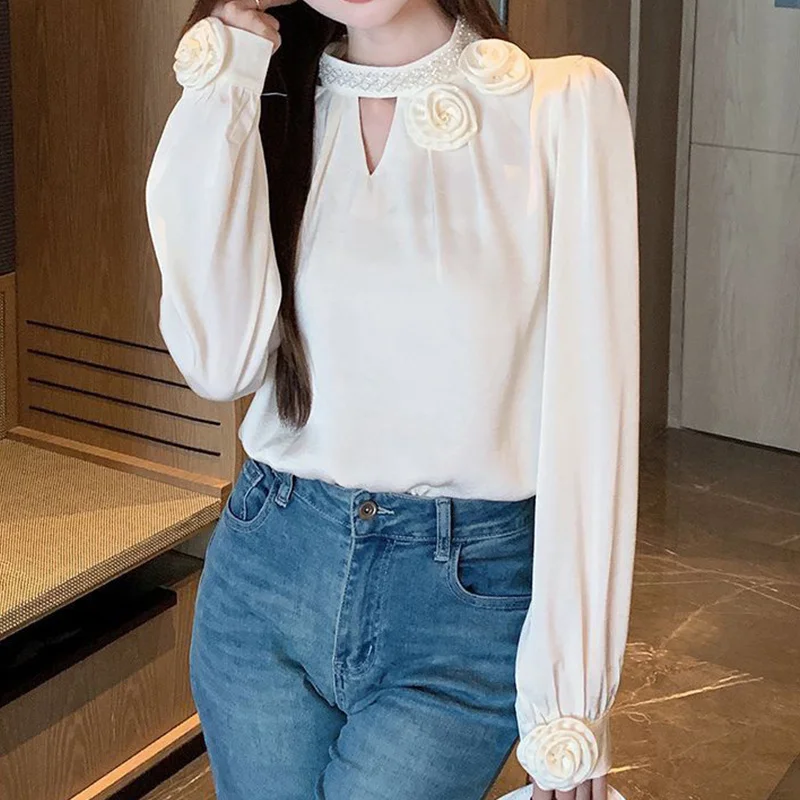 

Long Sleeve Shirts Womens Satin Button Down Tops Slim Fit Cottagecore Relaxed Feminine Spring Comfortable Daily Holiday Clothing