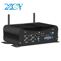 XCY X45G IPC Industrial PC Intel Core i7-1255U 6x COM Ports 6xUSB 2xLAN HDMI VGA 14x GPIO WiFi 4G LTE PS/2 DC9V-36V Win10/11