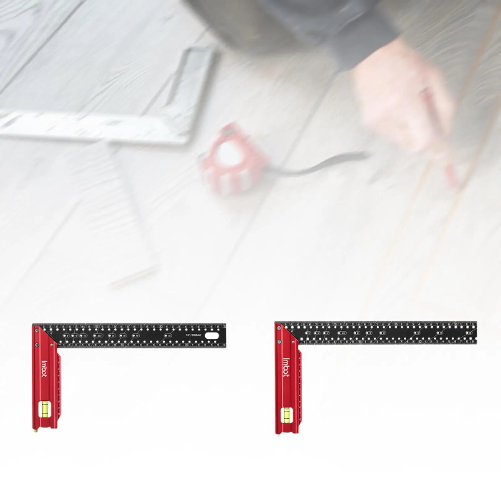 L-Shaped Metal Multipurpose Ruler with Marking Holes Combination Versatile for DIY Right Angle Ruler