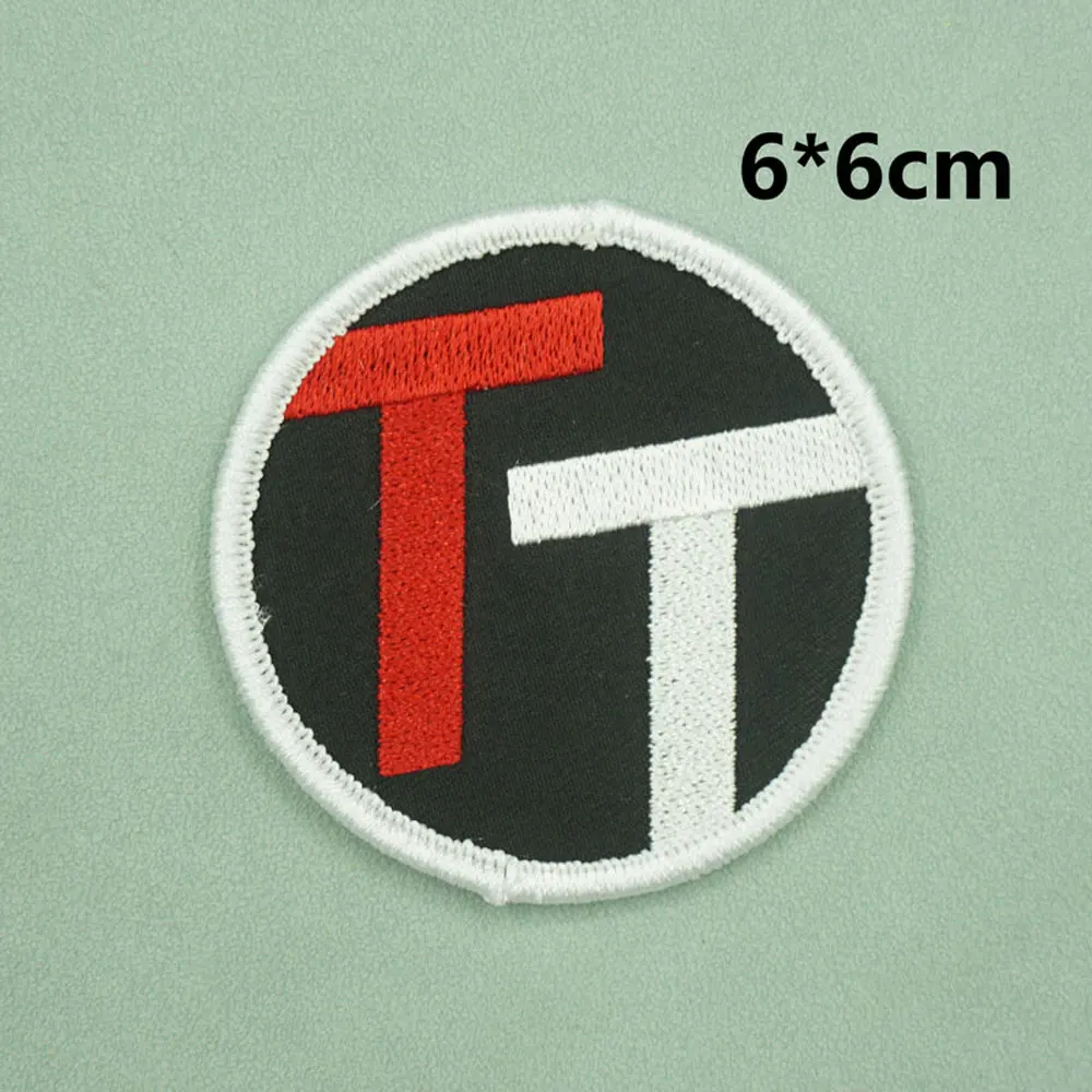 golf logo outdoor sport embroidered patches with hook backing for clothing