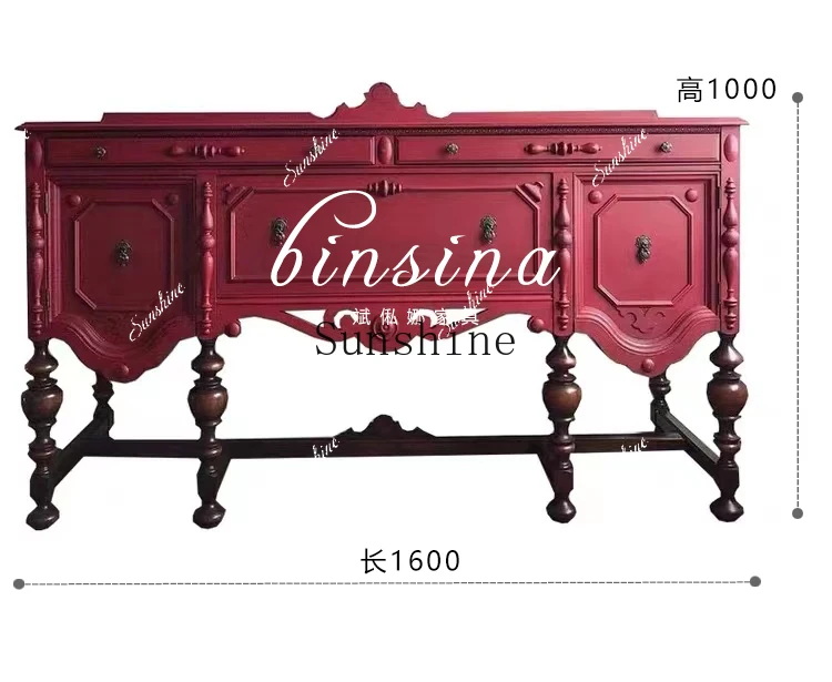 ] Neoclassical/Solid wood storage/Entrance//Multifunctional cabinet Simple and modern  FT