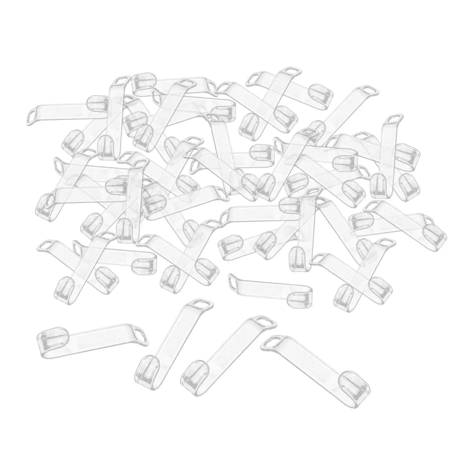 50 قطعة شماعة ملابس موصل خزانة منظم واضح لفساتين القمصان