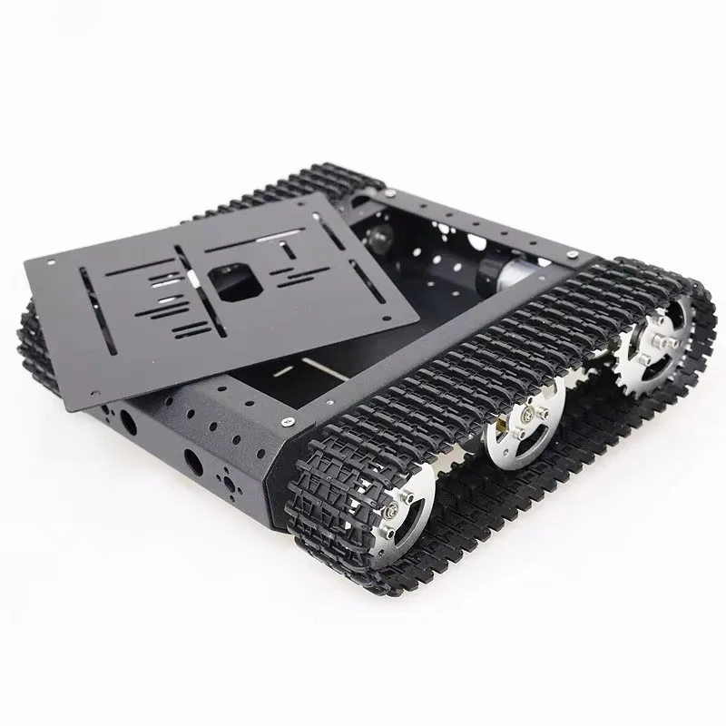 Rc Tank inteligentny robot czołgowy zestaw podwozia gąsienica gąsienicowa dla Arduino 25. silnik Diy Robot zabawki