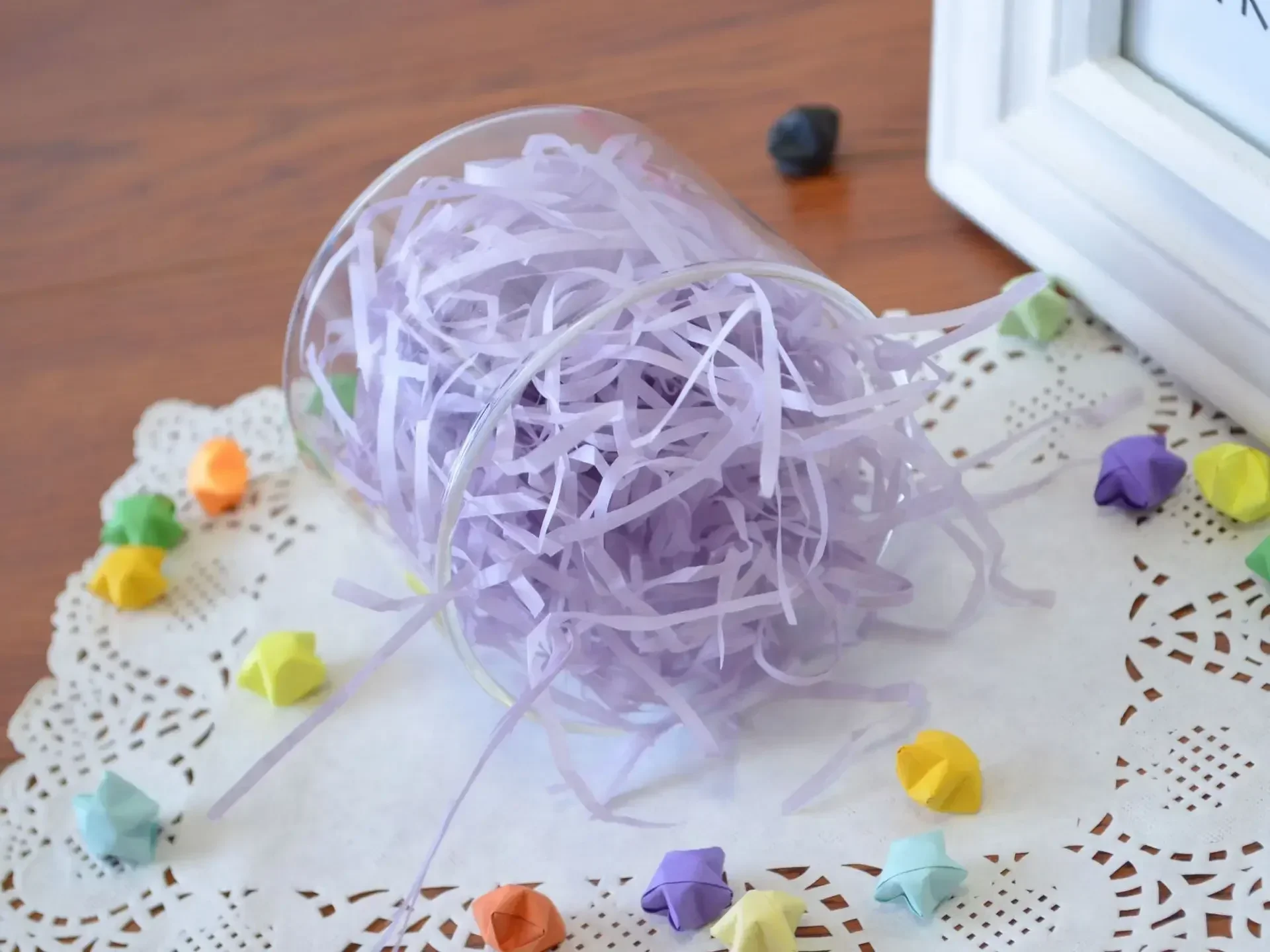 100/200g Bunte Bast Geschreddertes Papier Süßigkeiten Boxen DIY Geschenk Box Füllmaterial Tissue Party Geschenk Verpackung Füllstoff Dekor – Detail 4