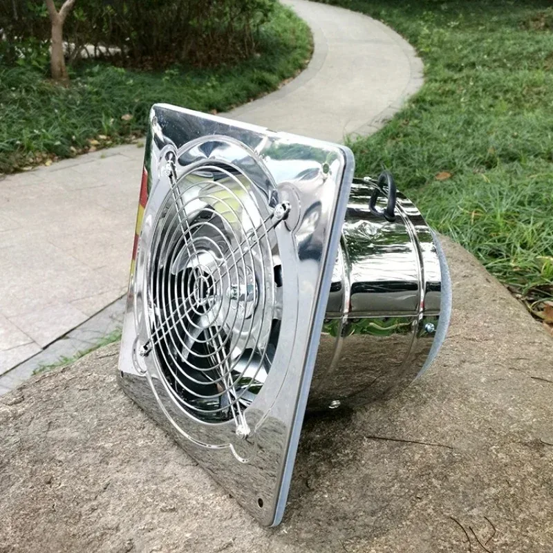 Kitchen Exhaust Fan Strong and Silent Industrial High-speed Axial Flow Fan Small Bathroom Household Use
