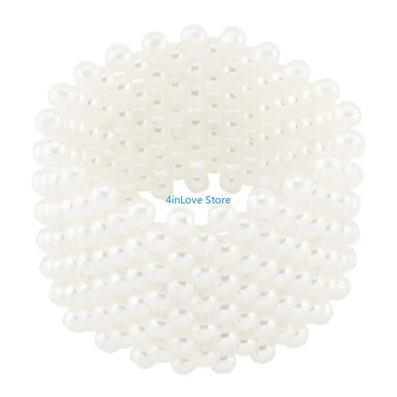 T4MD Hypoallergenically Glossy Beaded Wristband Social Occasions Lightweight Jewelry