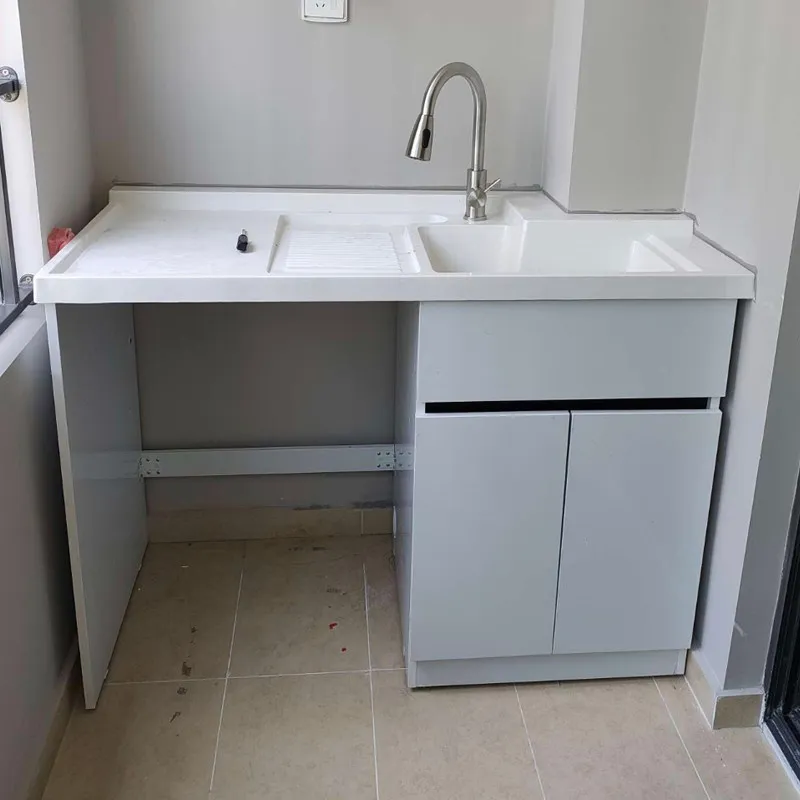 Balcony washing machine significant other cabinets integrated laundry pool basin with rubbing plate drum laundry cabinet