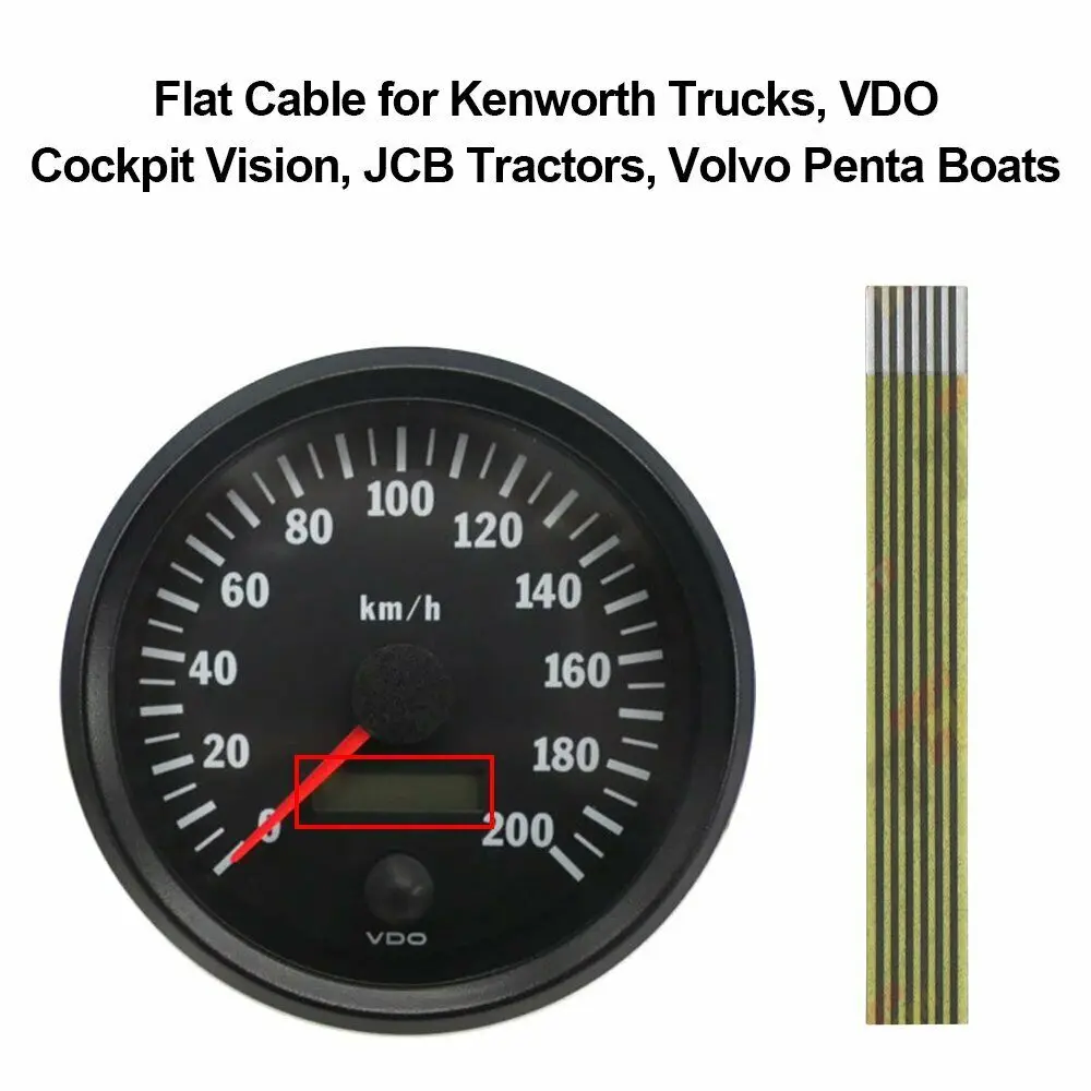 Flachkabel für Volvo Penta, Kenworth Trucks, VDO Cockpit Vision, JCB Traktoren – Detail 2