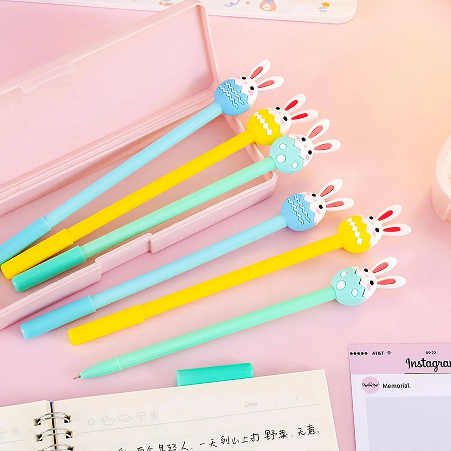 Picture 6: 36 Pcs Wholesale Rabbit Eggs Gel Ink Pens 0.5 Mm Office Writing Supplies Easter Day