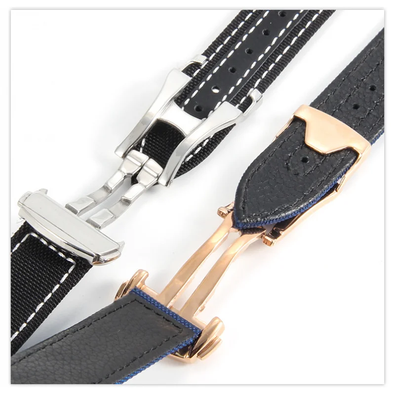 Cinturino per orologio Omega Speedmaster Snoopy 310 cinturino per orologio con fondo in pelle di vacchetta nuovo cavalluccio marino AT150 nylon 19mm 20mm 21mm 22mm