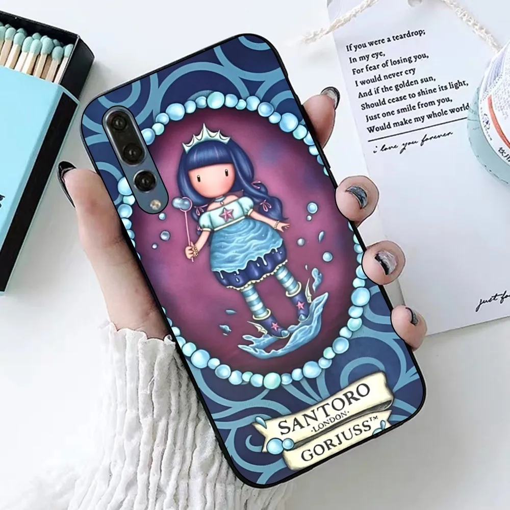 S-Santoro-Gorjuss Cute Cartoon Girl Phone Case For Huawei P 8 9 10 20 30 40 50 Pro Lite Psmart Honor 10 lite 70 Mate 20lite