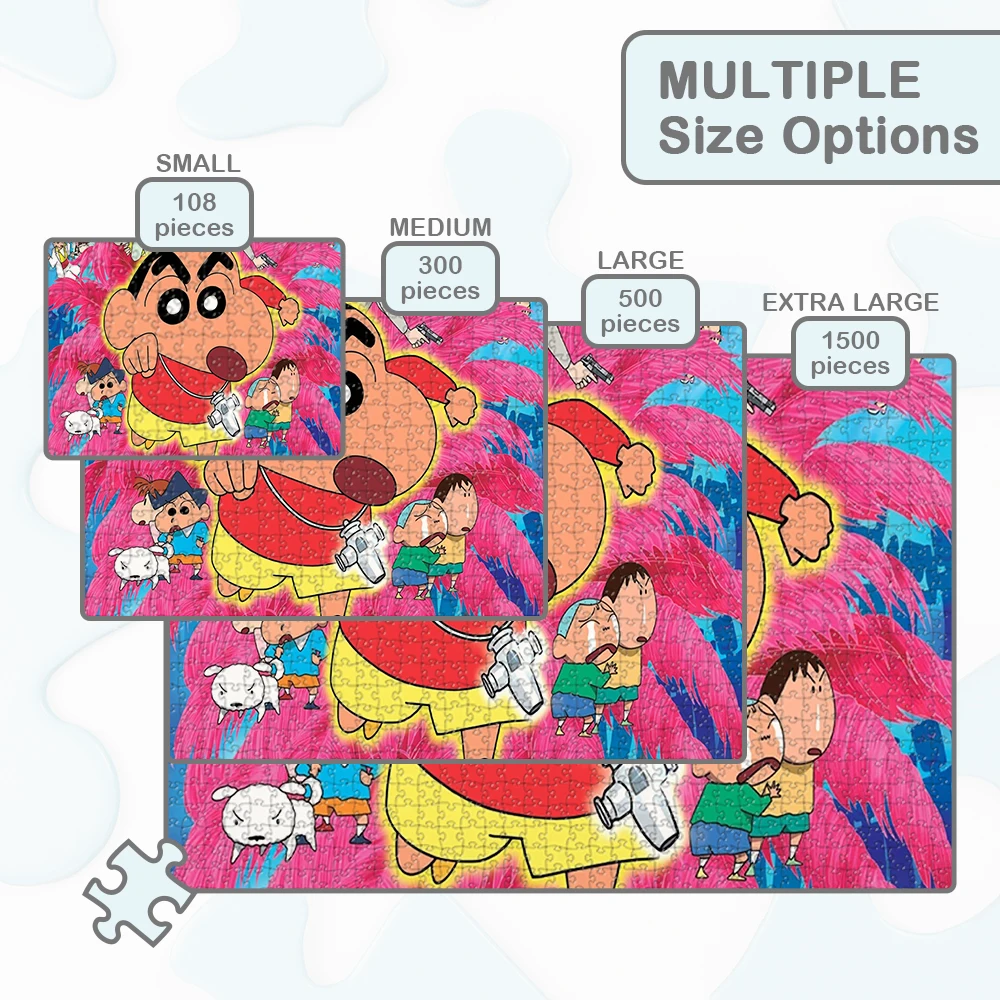 Crayon Shin Chan Legpuzzels Shinnosuke Nohara Uniek Ontwerp Grote Volwassen Jigsaw Japanse Maga Serie Anime Educatief Speelgoed