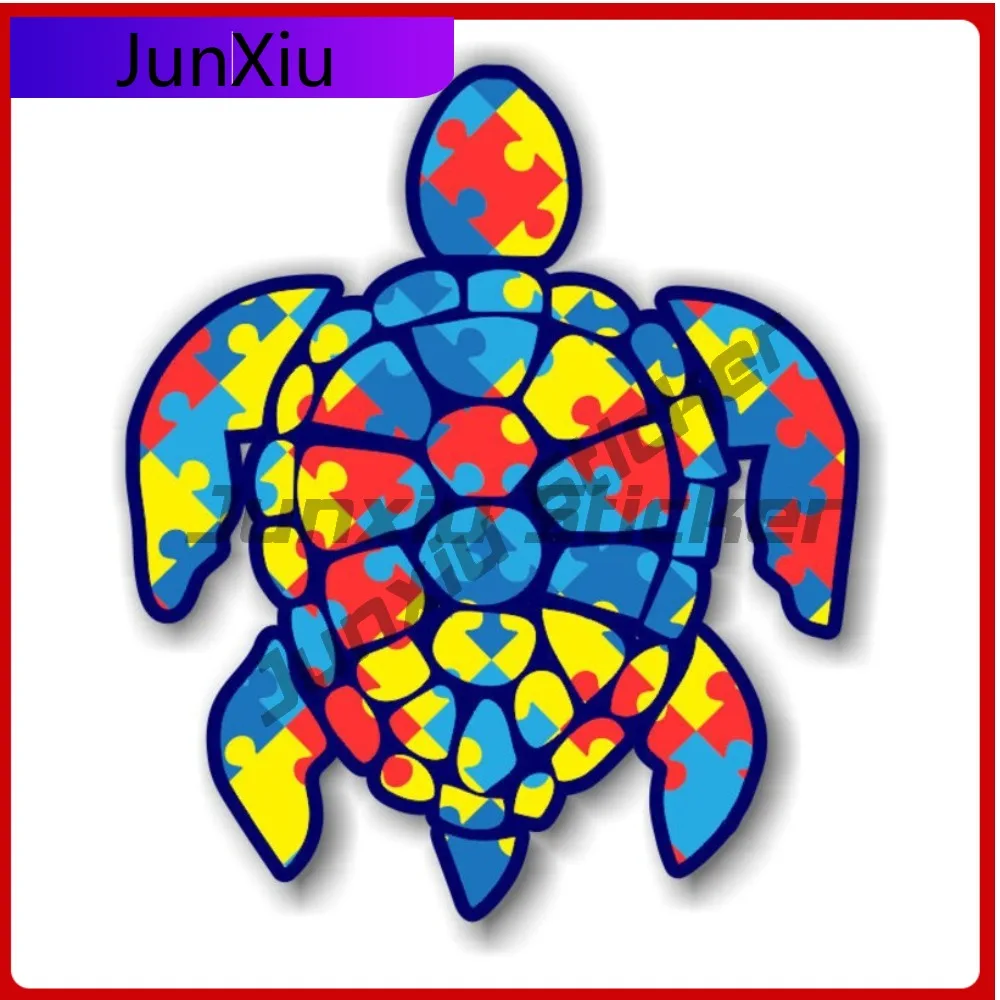 

Autism Sea Turtle Sticker Accessories Cover Scratches Decoration For Cell Phones Cars Trucks Rv Camper Windows Windshield Laptop