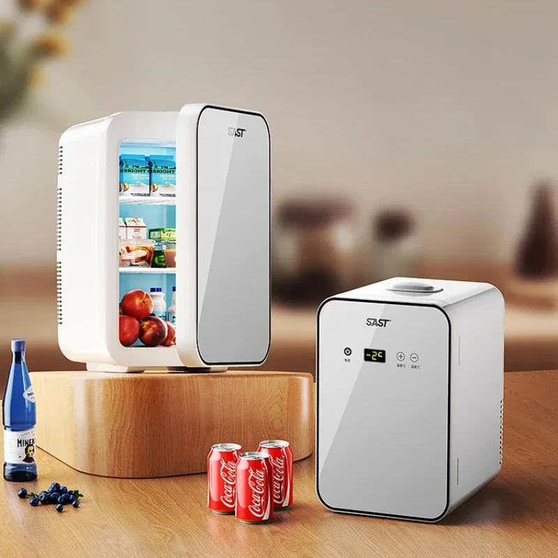 DK11: Mini Fridge for Car and Home, Portable Freezer for Dorms, Compact Breast Milk Cooler for Office and Student Use,