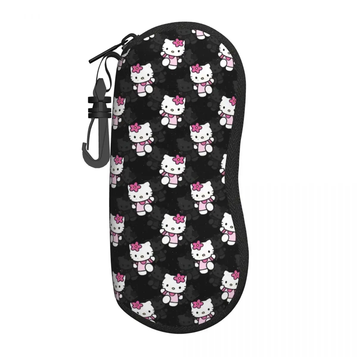 Custom Hello Kitty Cat Manga Shell Eyeglasses Protector Cases Cute Sunglass Case Glasses Bag