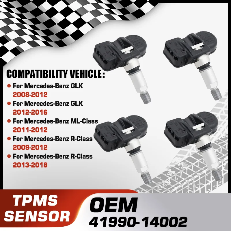 

Car TPMS Tire Pressure Monitor Sensor System For Mercedes-Benz GLK X204 Mercedes-Benz ML-Class W166 Mercedes-Benz R-Class V251
