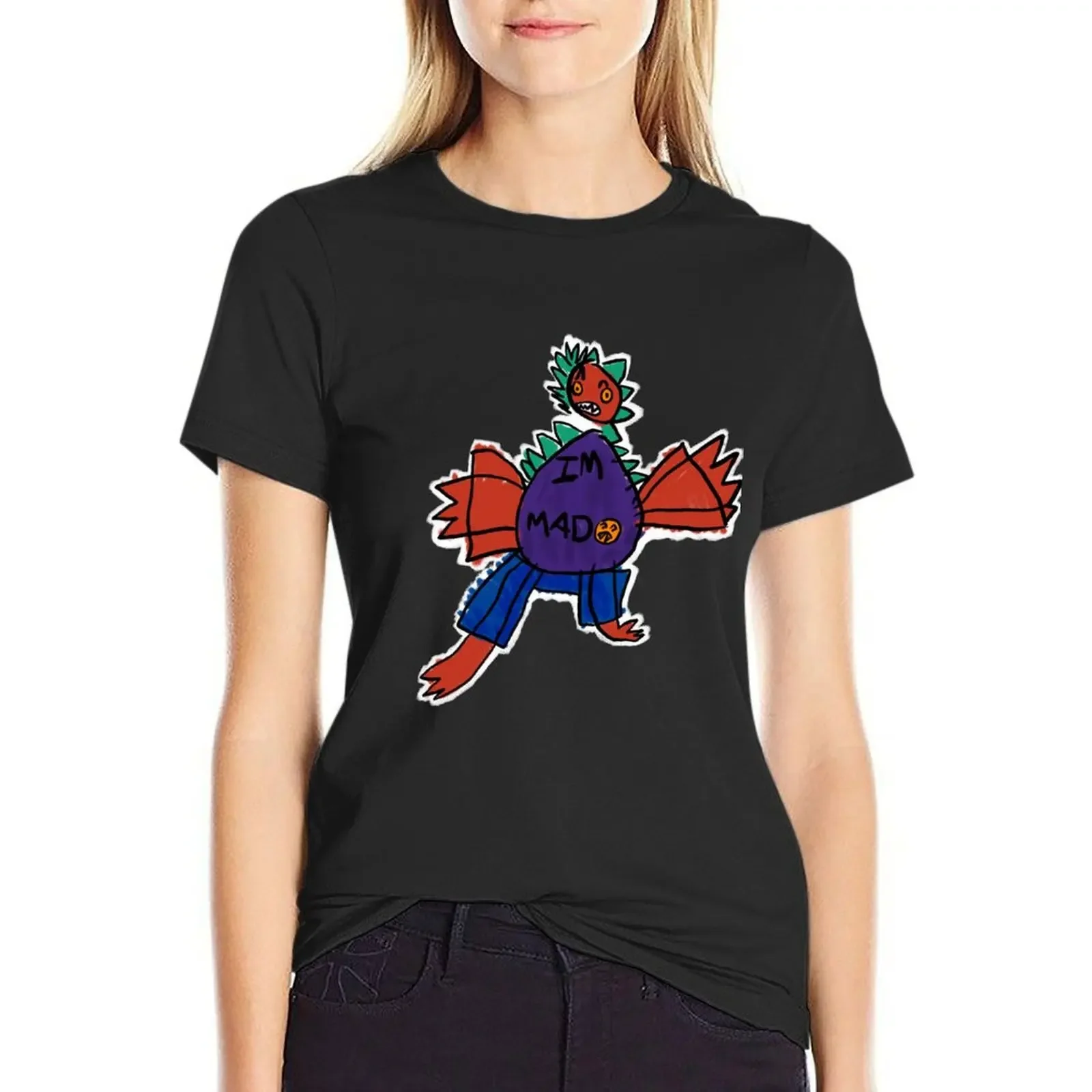 

I＊m mad T-Shirt lady clothes korean fashion new edition Summer Women's clothing