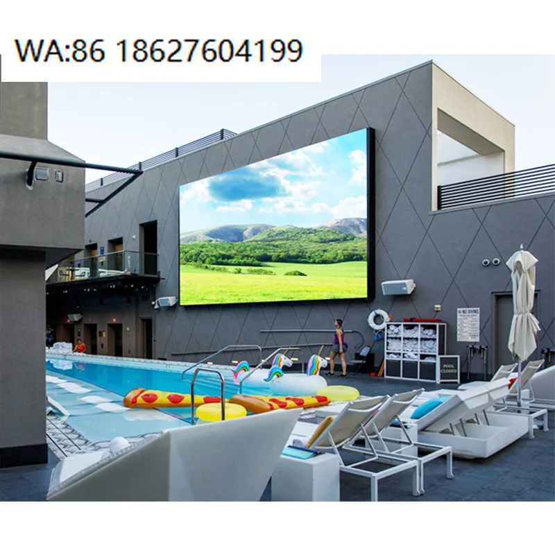 Full Color  Indoor  Display P5 Outdoor Fixed  Screen 5mm  Billboard Wall Display for Swimming Pool High Visibility