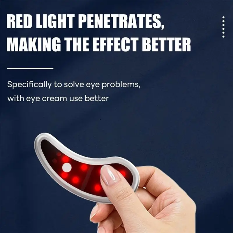 B51CNEW! جهاز العناية بتدليك العين LED لتخفيف التعب مدلك العين لتقليل تورم خطوط العين #2