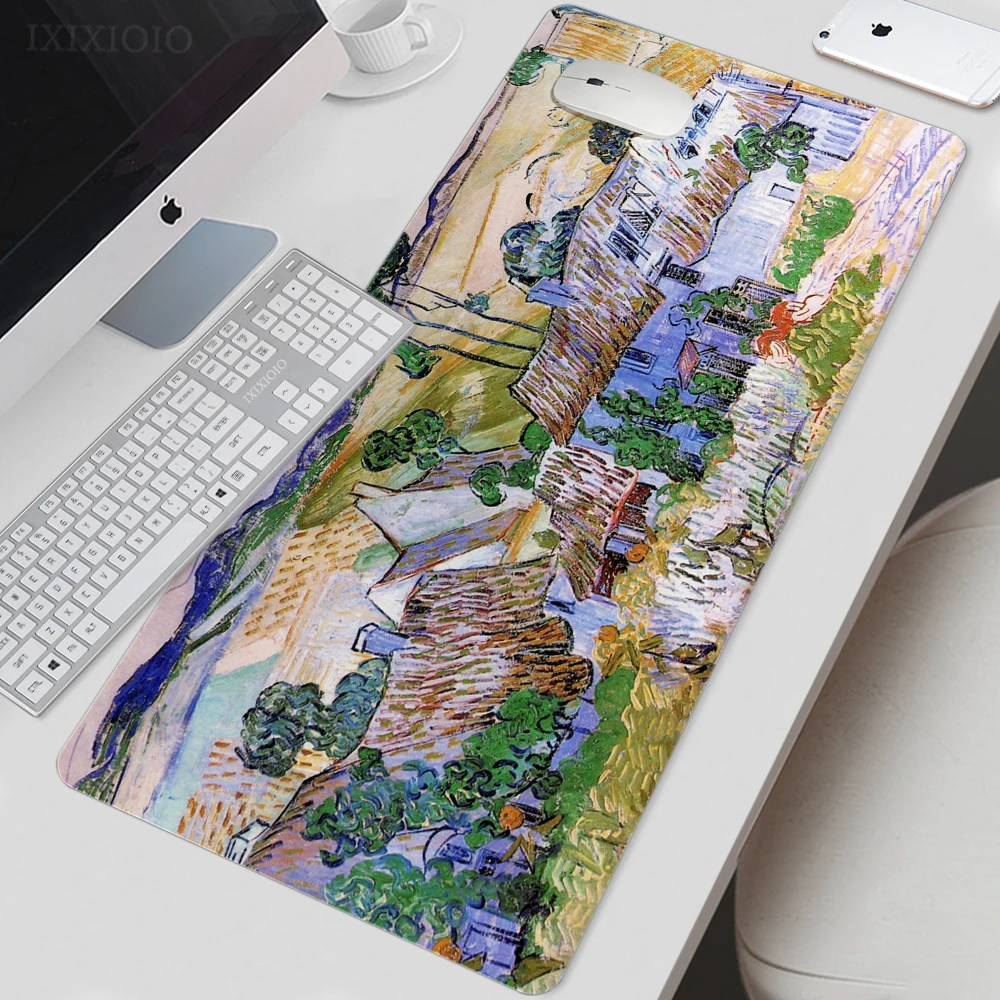 

Mouse Pad Gamer Van Gogh Art XL Computer Large New Custom Mousepad XXL Playmat Carpet Office Soft Gaming laptop Mouse Mats