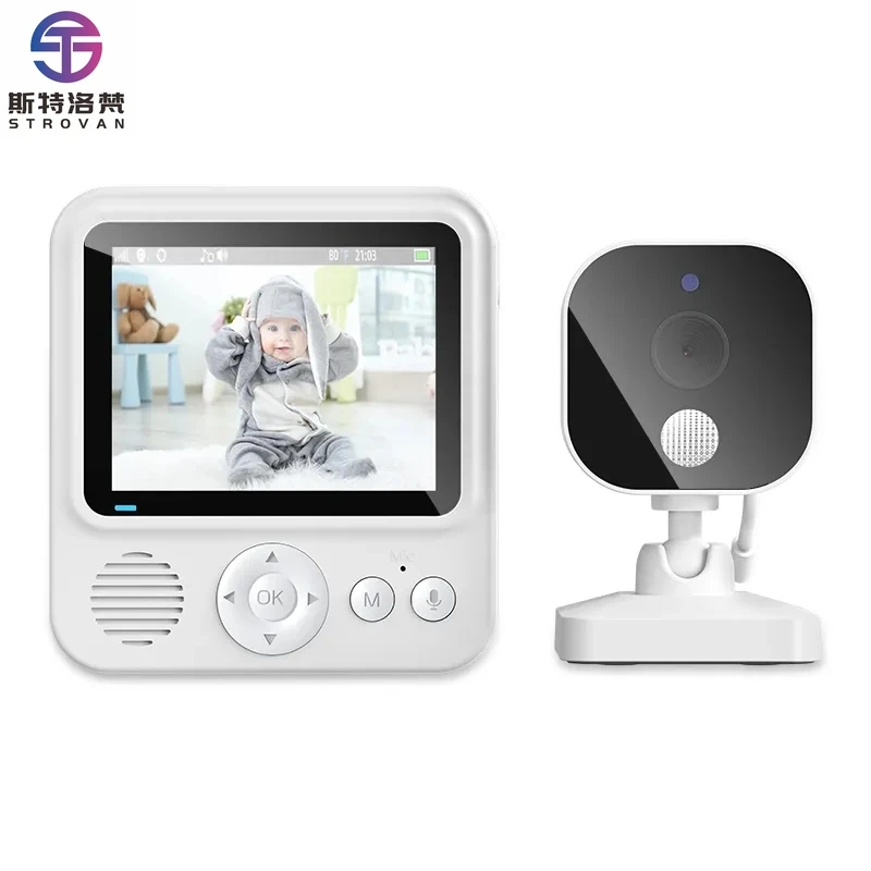 

2.8 Inch 720p 2.4G Wireless Night Vision Two-way Talk Feeding Timer Temperature Detection Video Baby