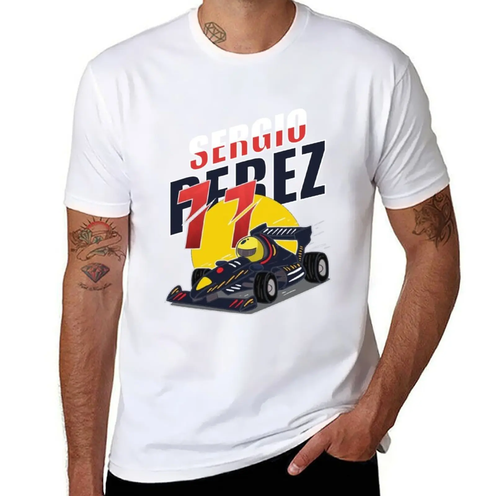 

SERGIO PEREZ T-Shirt cotton tshirt 100% man t shirts for men T-Shirt