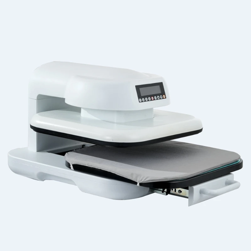 

Intelligent electric automatic hot press clothes printing machine baseplate pullable set garment 38 * 38cm heat transfer machine