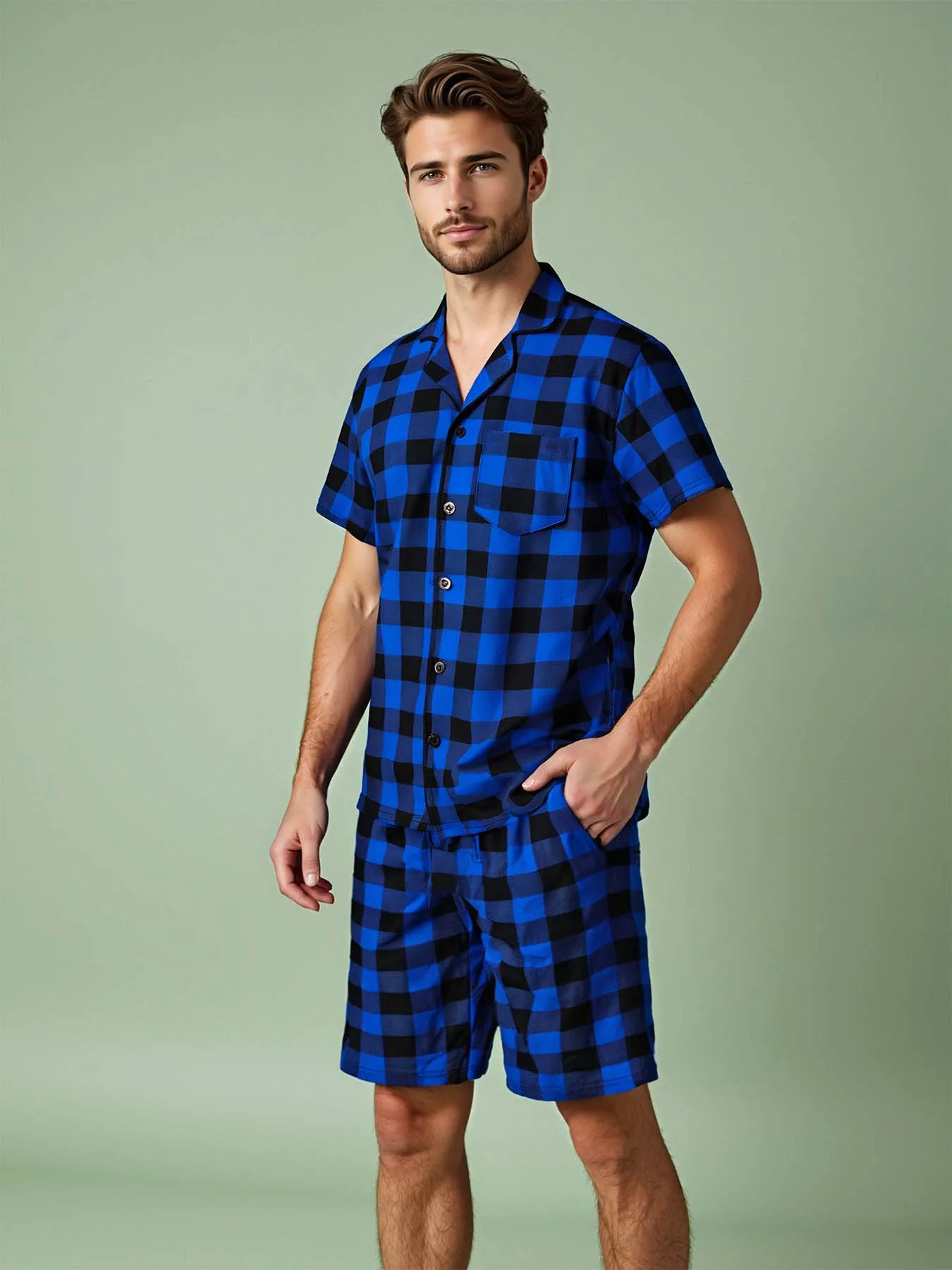 Blue Black Plaid