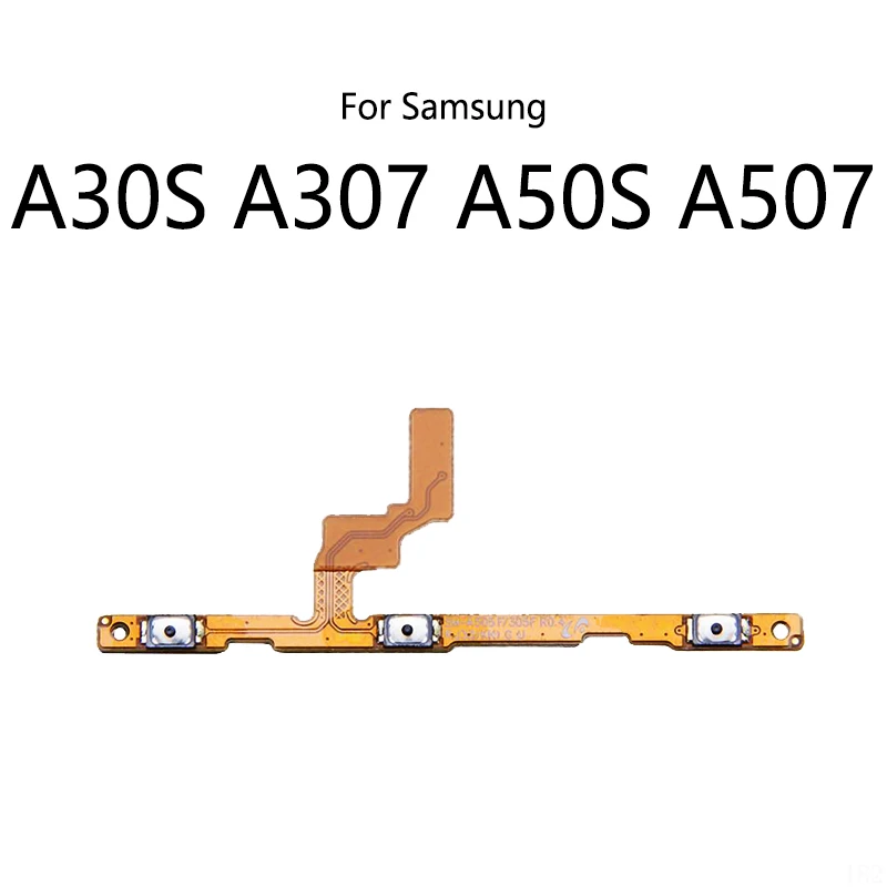 전원 버튼 스위치 볼륨 음소거 버튼 켜기/끄기 플렉스 케이블, 삼성 갤럭시 A10S A107F A20S A207F A50S A507F A70S A707F 용