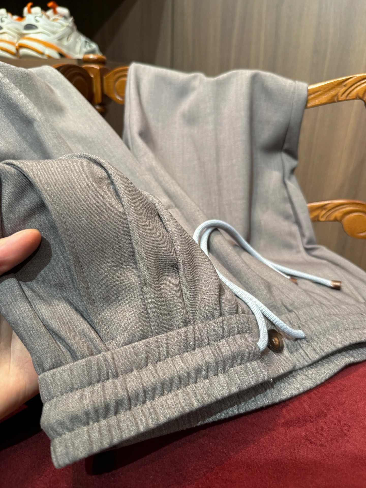 

Busin повседневные прямые брюки мужские удобные шерстяные шелковые эластичные брюки для отдыха против морщин осень-зима