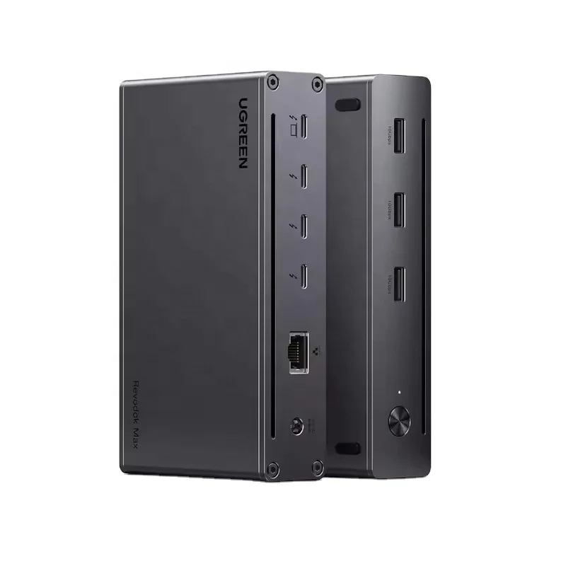 Thunderbolt 4 UGREEN Dock 8 in 1 40Gbps TBT4 Hub 3 X TB 4 Dual 4K 60Hz Single 8K Display 85W Fast Charging Gigabit Ethernet