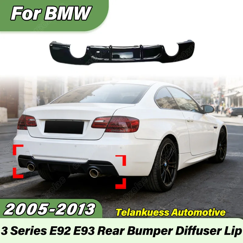 

For BMW To E90 Modification for E92 E93 2005 2006 2007 2008 2009 2010 2011 2012 Automobile MP Style Rear Bumper Diffuser