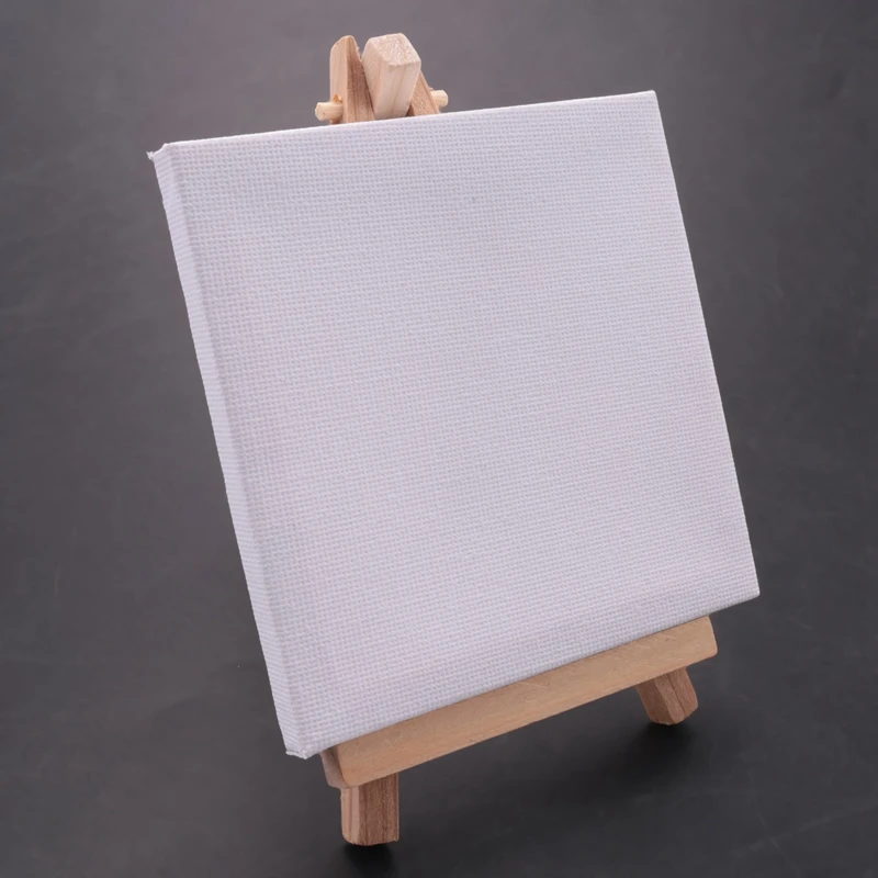 10 Set Artists Mini Canvas Set Painting Craft DIY Drawing Small Table Easel Gift