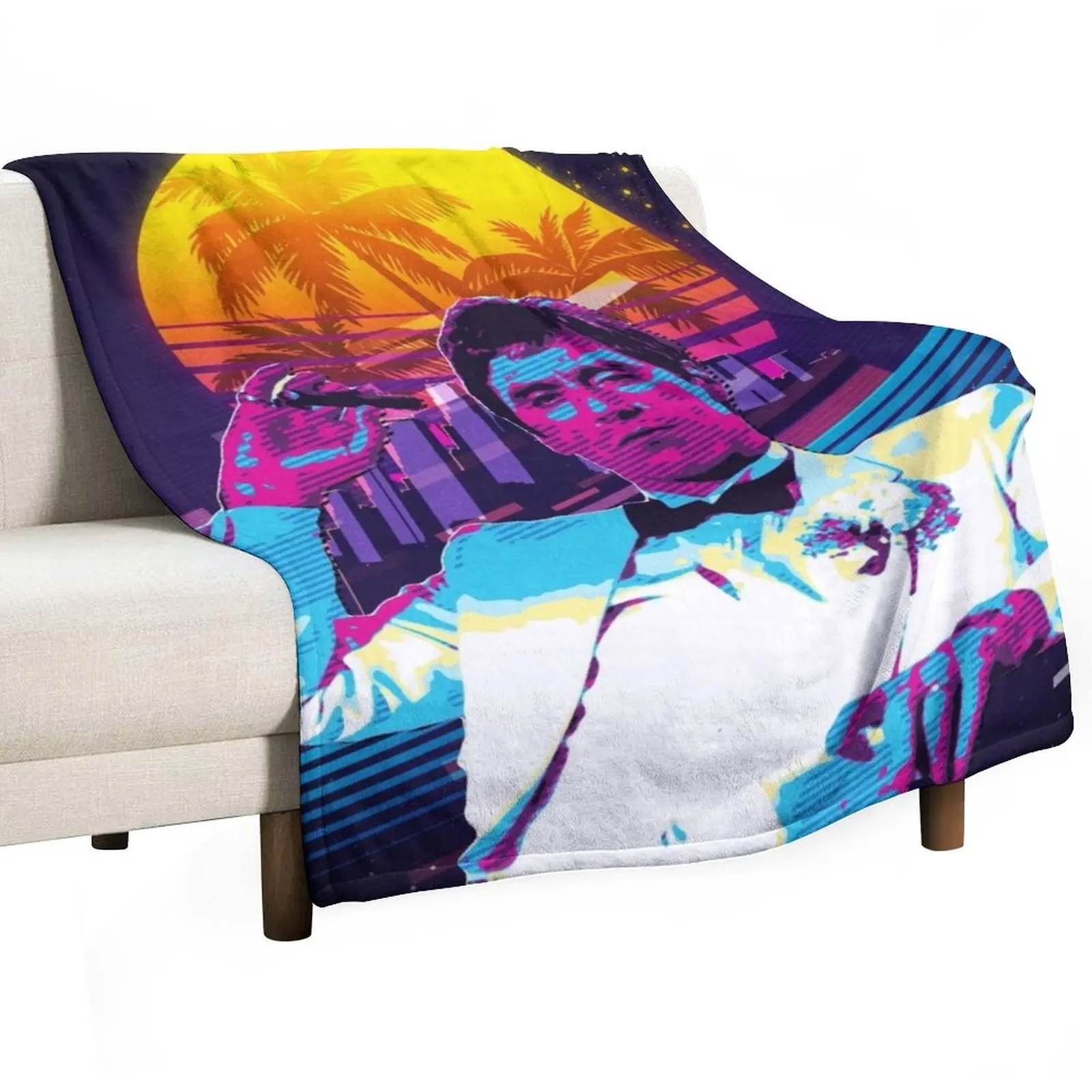 

Classic Cinema Art: Scarface Movie Print Featuring Al Pacino Throw Blanket manga funny gift heavy to sleep Thermal Blankets