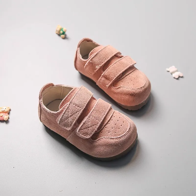 Boys and Girl Casual Solid Color Sneaker Spring and Autumn Soft PU AAnti-slip High Hot Selling 2025 New Fashion for Toddler