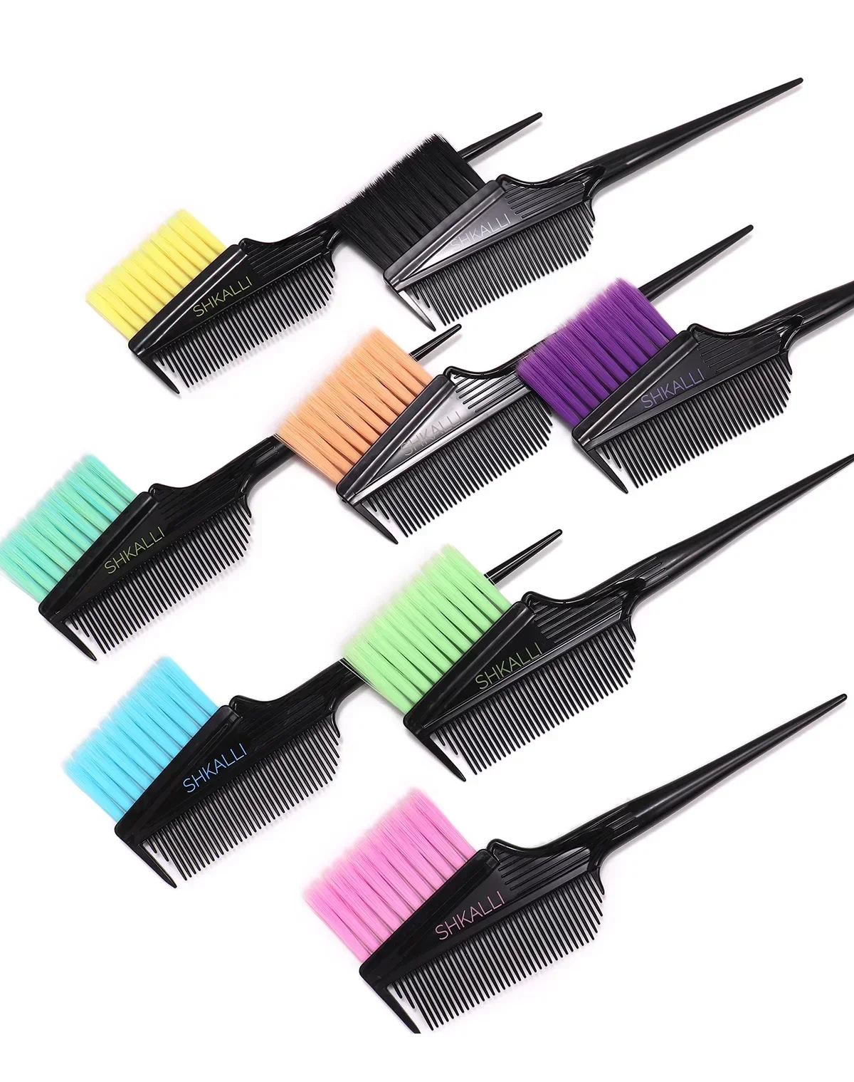 1Pc Hair Dye Brush Stylish Soft Bristles Professional Salon Hair Dye Tool Hair Coloring Brush DIY Salon Barber Brush Accessories