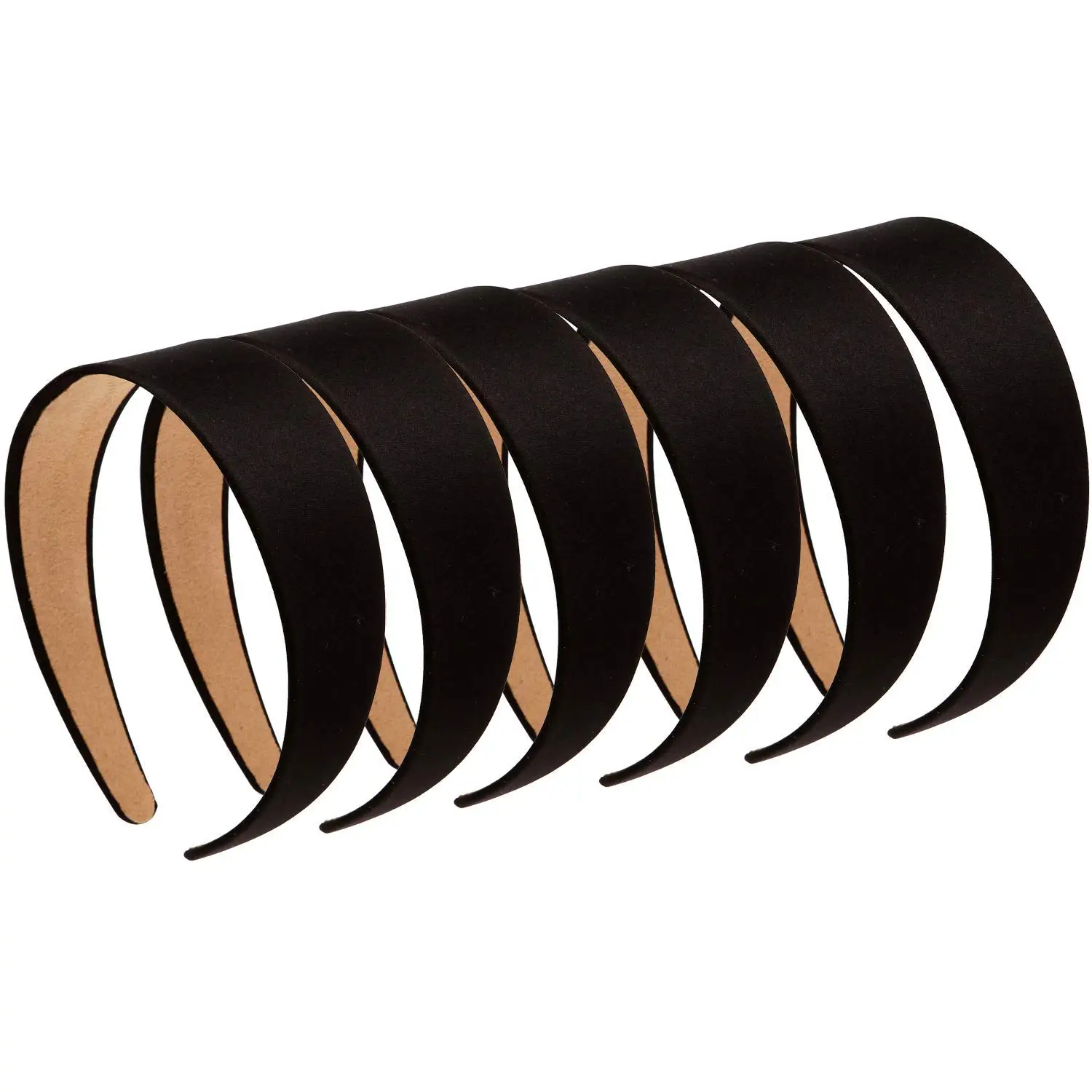 1/3/6/7Pack Satin Headband 1.2Inch Wide Women Girl NonSlip Fashion HairBand Diy Holiday Accessories Diademas Coreanas Para Mujer image 4