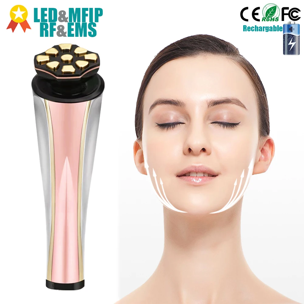 

NEW Skin Care EMS Pulse Massager LED Photon Therapy Rejuvenation for Skin Tightening Lifting Sagging Wrinkles