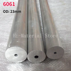 1Pcs Length 100mm 6061 Aluminium Alloy Tube OD 23mm Hollow Round Aluminum Pipe ID 5/6.7/11/12.8/14.5/16/17/17.5/19/20mm