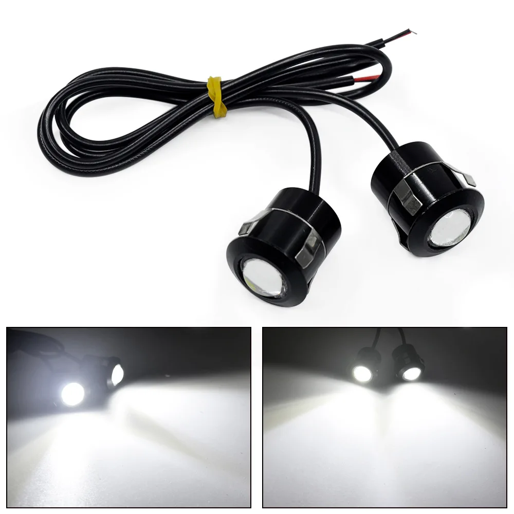 2pcs LED Eagle Eye 12V 7W DRL LED Reverse Sensor Laser Waterproof Auto Car Daytime Running Lights for Renault Opel BMW LADA etc