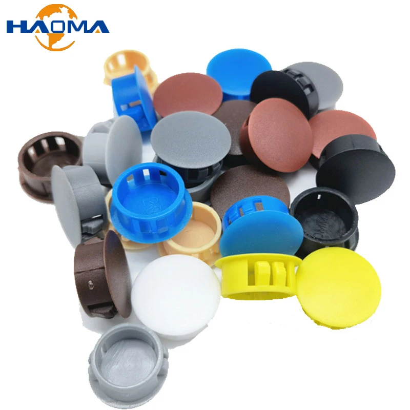 Round Nylon Snap-on Plug 5~50mm Screw Drilling Cover Furniture Hole Plugs Anti-theft Door Caps Blanking End Caps Seal Stopper