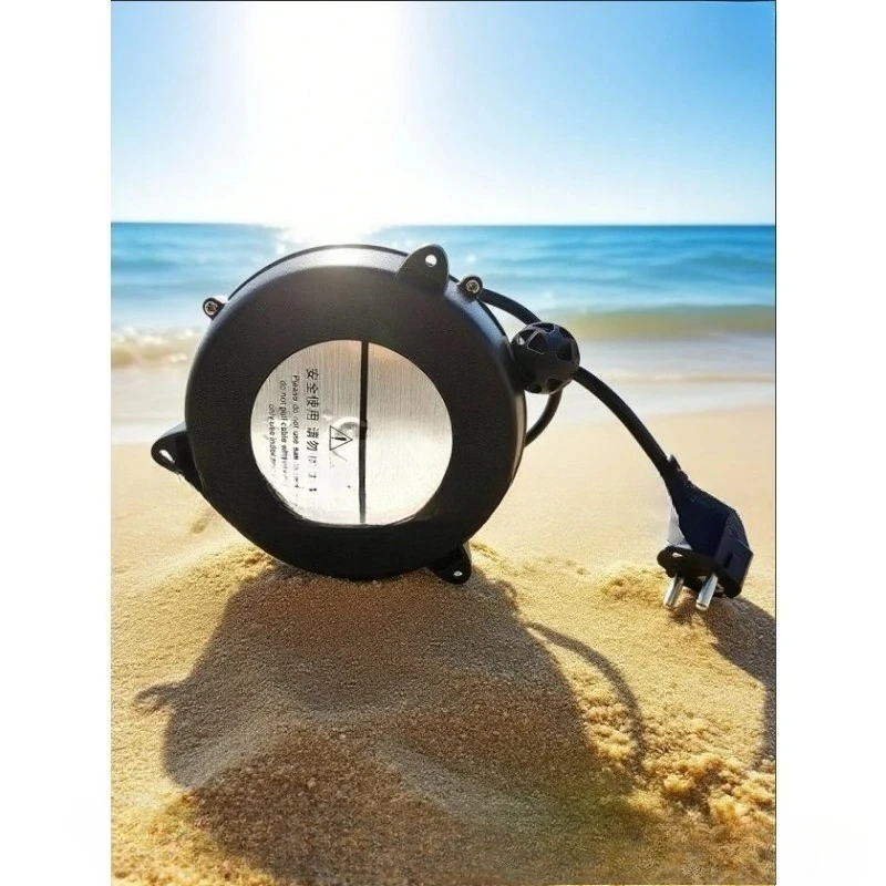 5-meter European Standard Male and Female Power Cord Automatic Retractable Reel
