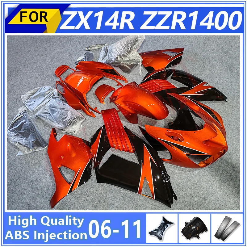 

Motorcycle Fairings Kits for Kawasaki ZX14R ZZR1400 2006-2010 2011 Plastic Fairing ZX ZZR 14 1400 R 06-10 11 Bodywork Case Parts