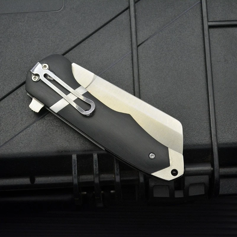 Cuchillo plegable de bolsillo para acampar al aire libre, cuchillo de supervivencia para senderismo, caza táctica, hoja 8CR13MOV, cuchillos portátiles de autodefensa para frutas, herramienta EDC