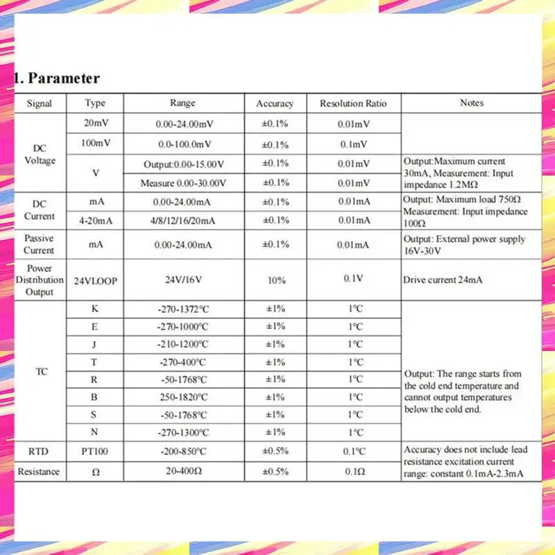 AIAI Multifunctionele Signaalgenerator 4-20Ma Stroomspanning RTD Thermokoppel Signaalbron Handheld Proceskalibrator