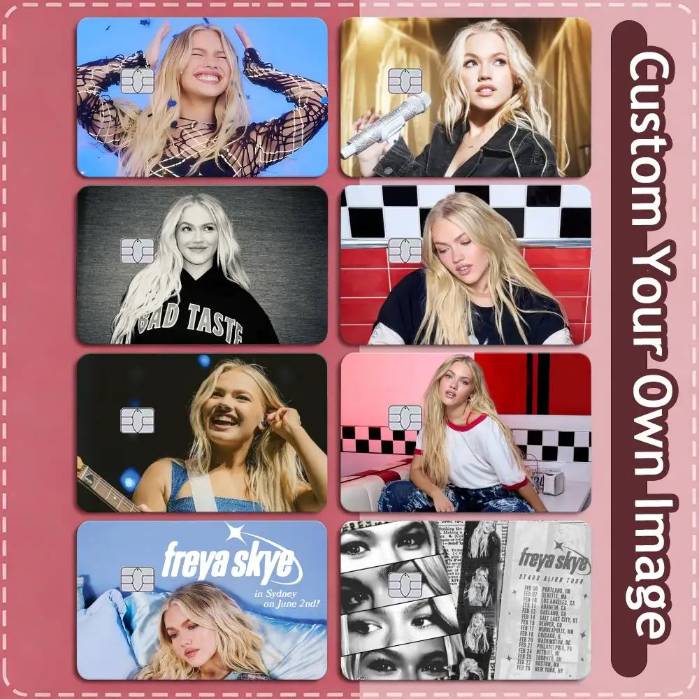 Freya Skye Singer  Credit Card HD Stickers Small Chip Waterproof Sticker Game Card Decal Gift