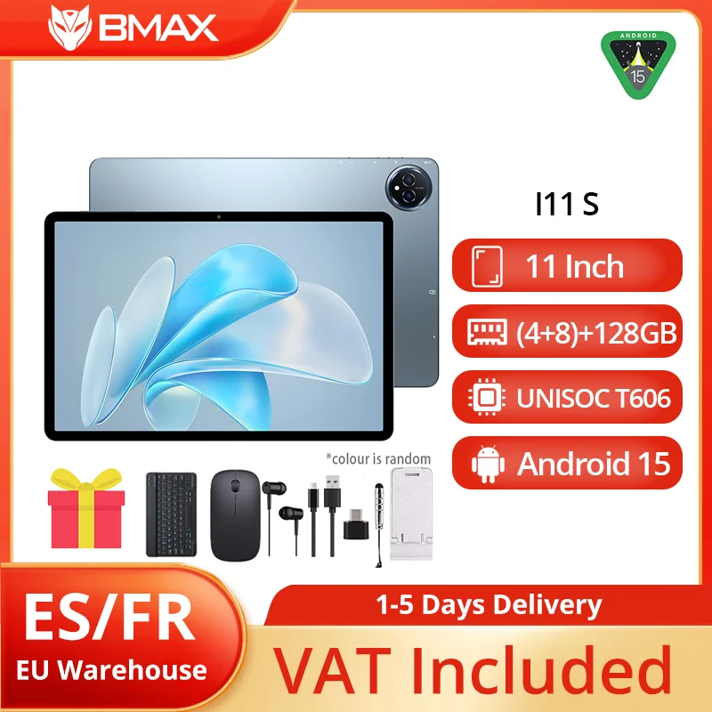 Laptop BMAX Maxpad I11 S Android 15 11" HD Screen Unisoc T606 ARM Mail G57