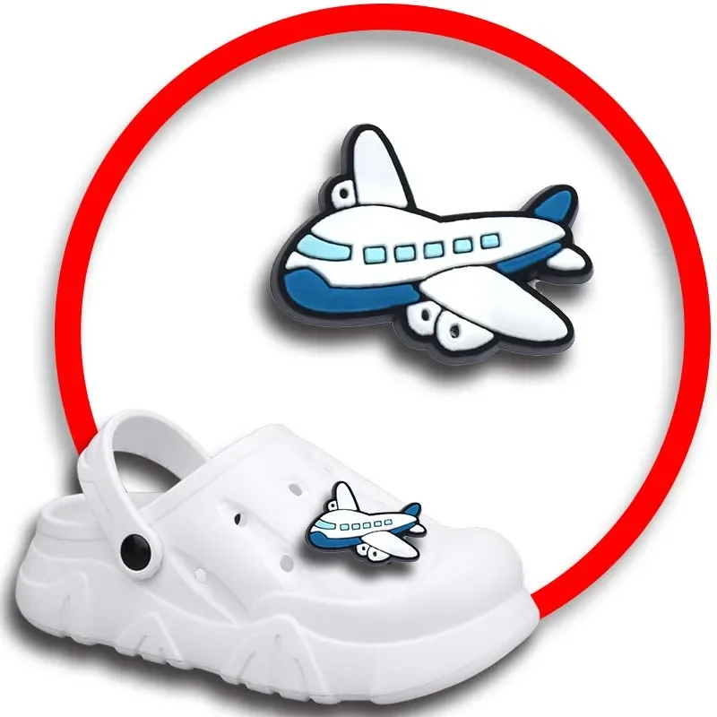 Aircraft Shoe Charms for Crocs Sandals Women Clogs Pins Shoe Decorations Accessory Men Badges Boys Girls Kids Shoes Accessories